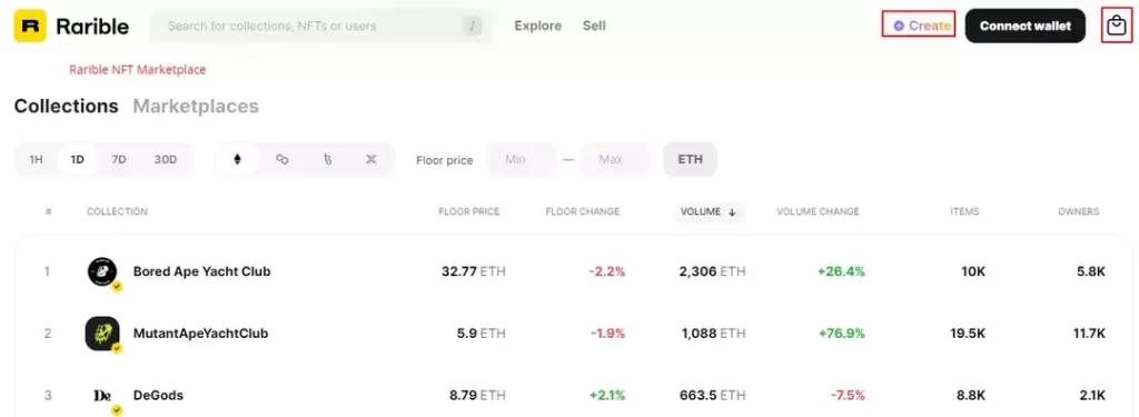 Rarible-aggregated-NFT-marketplace-with-rewards