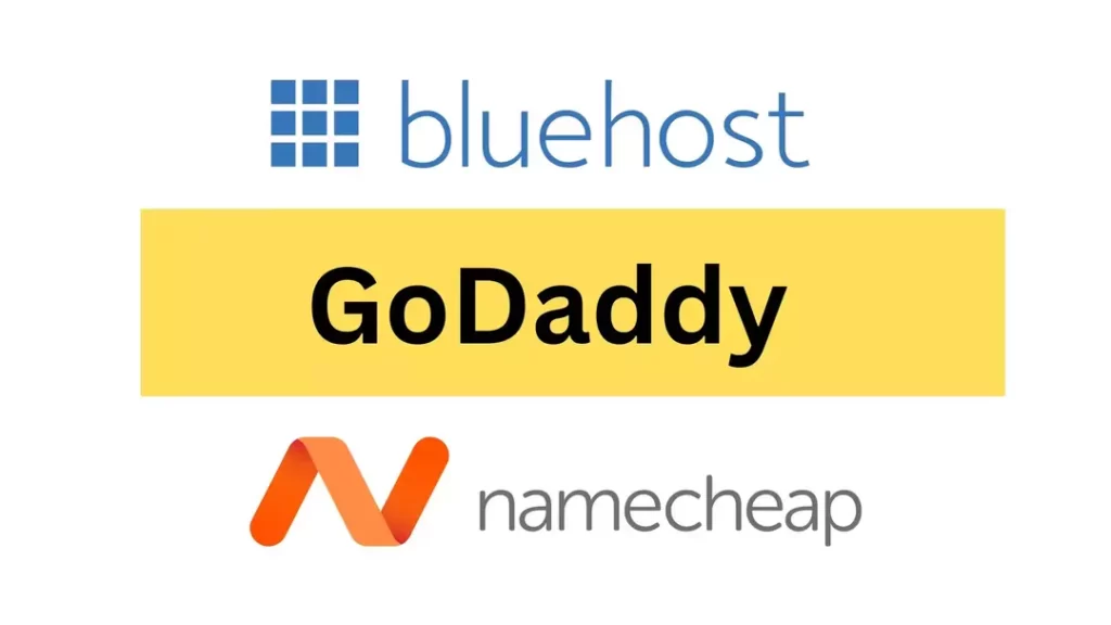 Bluehost-GoDaddy-Namecheap