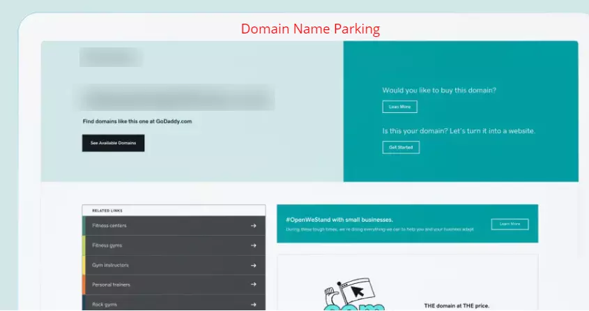 Domain-name-parking