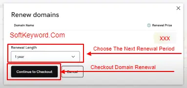 checking-out-domain-renewal-at-go-daddy